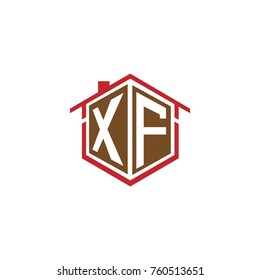 initial letter xf property logo
