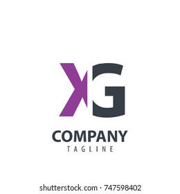 Initial Letter XG Design Logo
