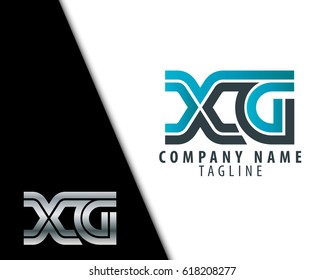 Initial Letter XG Linked Design Logo