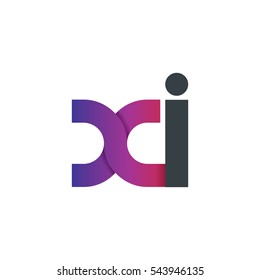 Initial Letter XI Rounded Lowercase Design Logo