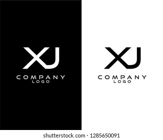initial letter xj, jx Monogram logotype vector for company or business identity