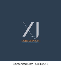 initial letter Xj logo design for company identity