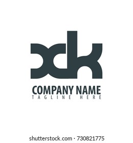 Initial Letter XK Linked Design Logo