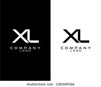 initial letter xl, lx Monogram logotype vector for company, business identity