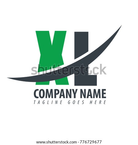 Initial Letter XL Overlapping Logo