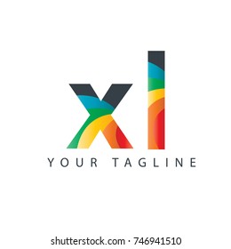 Initial Letter XL Rounded Design Logo