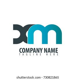 Initial Letter XM Linked Design Logo