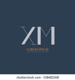 initial letter Xm logo design for company identity