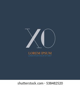 initial letter Xo logo design for company identity