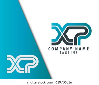 Initial Letter XP Linked Design Logo