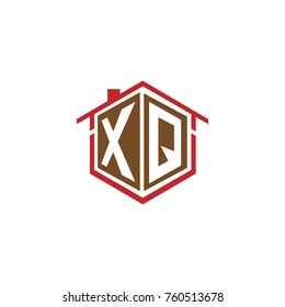 initial letter xq property logo