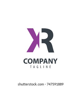 Initial Letter XR Design Logo