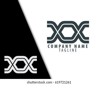 Initial Letter XX Linked Design Logo