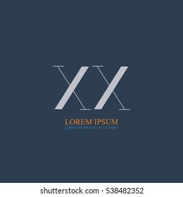 initial letter Xx logo design for company identity