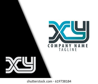 Initial Letter XY Linked Design Logo