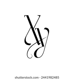 Initial letter XY logo design creative modern symbol icon monogram