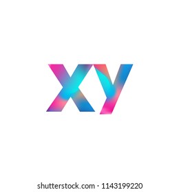 Initial Letter XY Logo Lowercase colorful design, Modern and Simple Logo Design.
