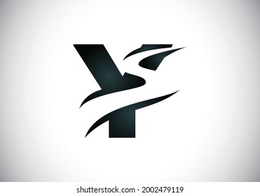 Initial Letter Y with backspace S or pathway Logo design vector template, Graphic Alphabet Symbol for Corporate Business Identity
