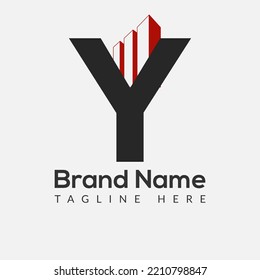 Initial Letter Y Building Logo. House logo, Architecture, Home, Real Estate logo design template Template