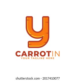Initial Letter Y Carrot Logo Design Vector. Designed for Web Site Design, Logo, App, UI