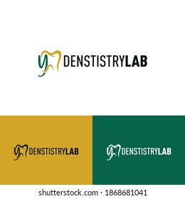 Initial Letter Y Dental Dentist Logo concept. Dentistry Brand and Dental Care Logo template