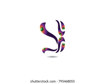 Initial Letter Y Design Logo Vector Graphic Branding Letter Element.