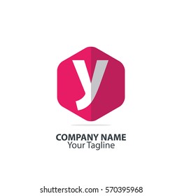 Initial Letter Y Hexagon Logo 
