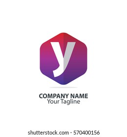 Initial Letter Y Hexagon Logo 