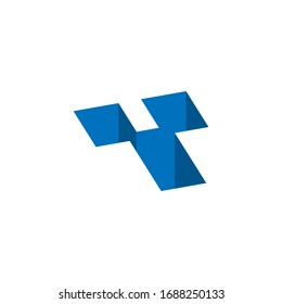 initial letter y hole logo vector