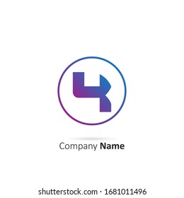 Logotipo De Letra Y Inicial Con Elemento Círculo. Plantilla de ilustración del vector de diseño
