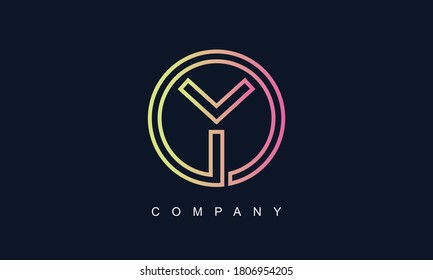 Initial Letter Y Logo With Creative Modern Business Typography Vector Template. Creative Abstract Letter Y Logo Design