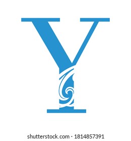 initial letter Y logo design - abstract letter Y logo design