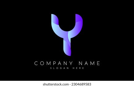 initial letter y logo design vector template