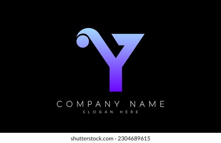 Anfangsbuchstabe y Logo-Design, Vektorgrafik-Vorlage