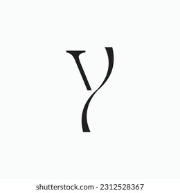 Initial Letter Y Logo Design Outstanding Creative Modern Symbol Sign