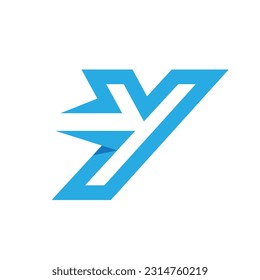 Initial letter Y logo Design Vector