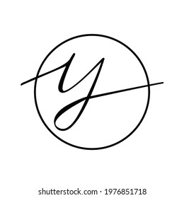 initial letter Y logo or icon monogram. EPS 10