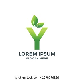 initial letter Y logo. nature logo. suitable for your company