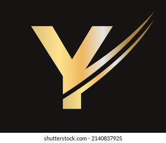 Plantilla de logotipo de la letra Y inicial Diseño moderno y sencillo. Logotipo Y Para Identidad De Empresa E Empresa, Signo Moderno, Plano Y Minimalista