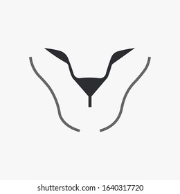 initial letter y logo vector design