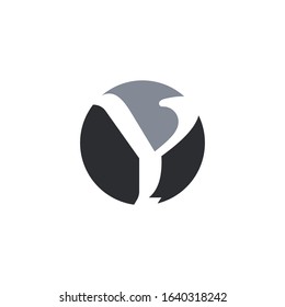 Initial letter y logo vector templates