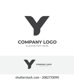 Initial letter Y logo vector design template