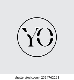 Initial Letter Y O Logo Design Outstanding Creative Modern Symbol Sign