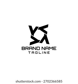 initial letter Y rotation logo design vector