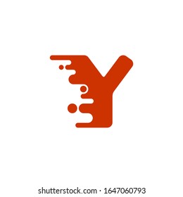 initial letter Y with speed effect