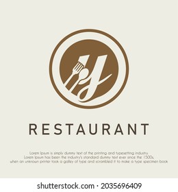 Initial Letter y With Spoon and Fork Icon for Restaurant, Catering, Cafe, Cafeteria, Food, Kitchen Retail Business Logo Design Concept	