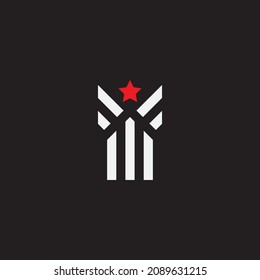 Ursprünglicher Buchstabe Y mit Sternlogo.