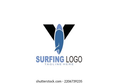 logotipo inicial de surtidor de la letra Y