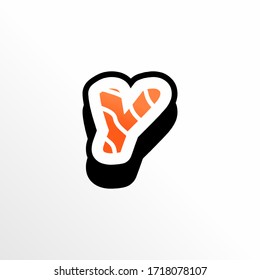 Initial Letter Y Sushi Logo Design