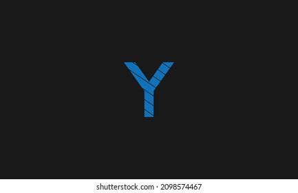 Initial letter Y uppercase modern logo design template elements. Vector